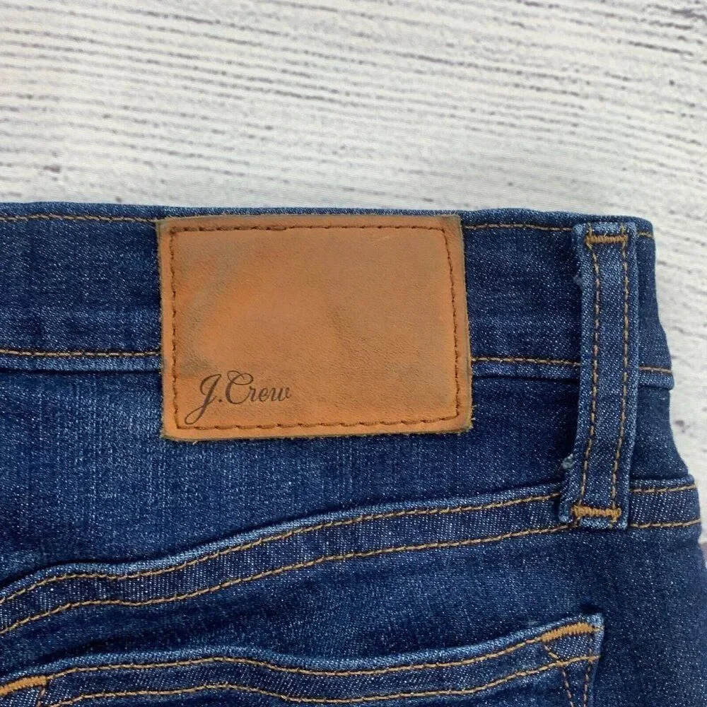 J. Crew Jeans 27 P Toothpick Skinny Dark Wash Inseam 25